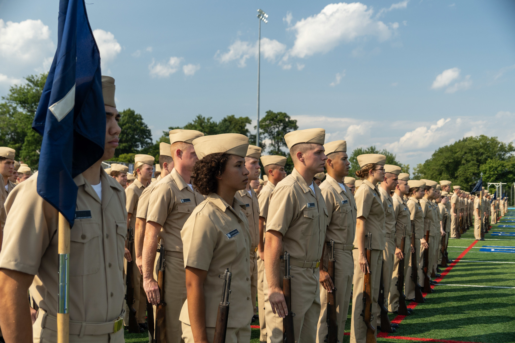 Students in the Regimental Parade. 