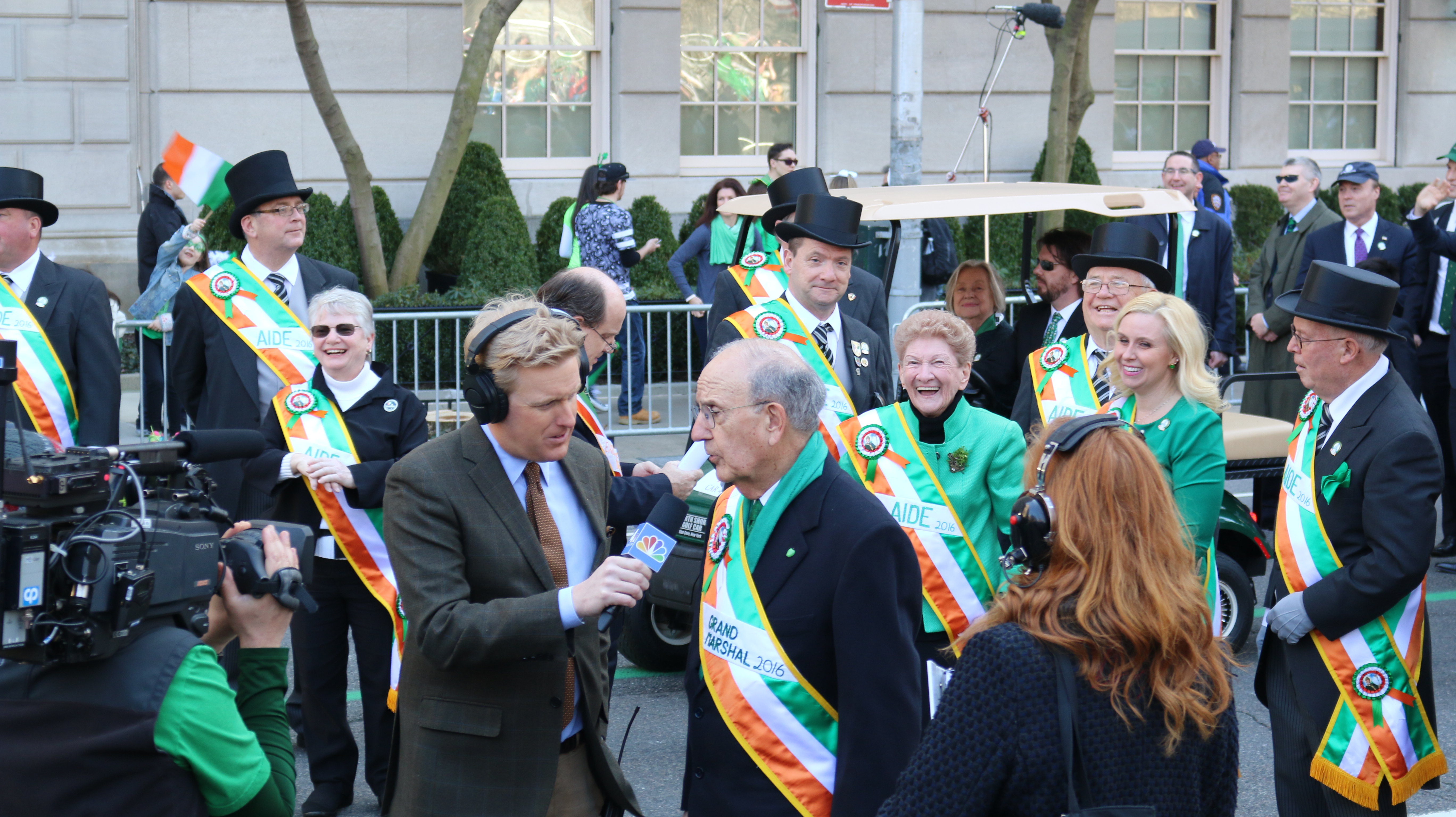 Behind the scenes with Grand Marshall Senator George Mitchell