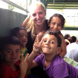 MIDN Nina Demet with her new friends in Costa Rica MIDN Nina Demet with her new friends in Costa Rica