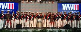 The USMMA Regimental Band on stage after the gala dinner. The USMMA Regimental Band on stage after the gala dinner.