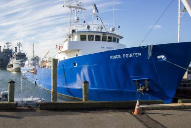 A view of the pier at the U.S. Merchant Marine Academy at Kings Point, N.Y., Nov. 20. United States Army Reserve representatives visited the U.S. Merchant Marine Academy in an effort to develop a working relationship to recruit midshipmen into the Army Reserve.